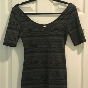 Bodycon print mini dress